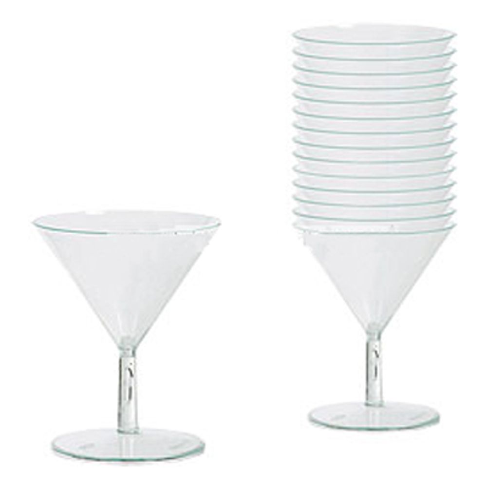 Martiniglass i Plast