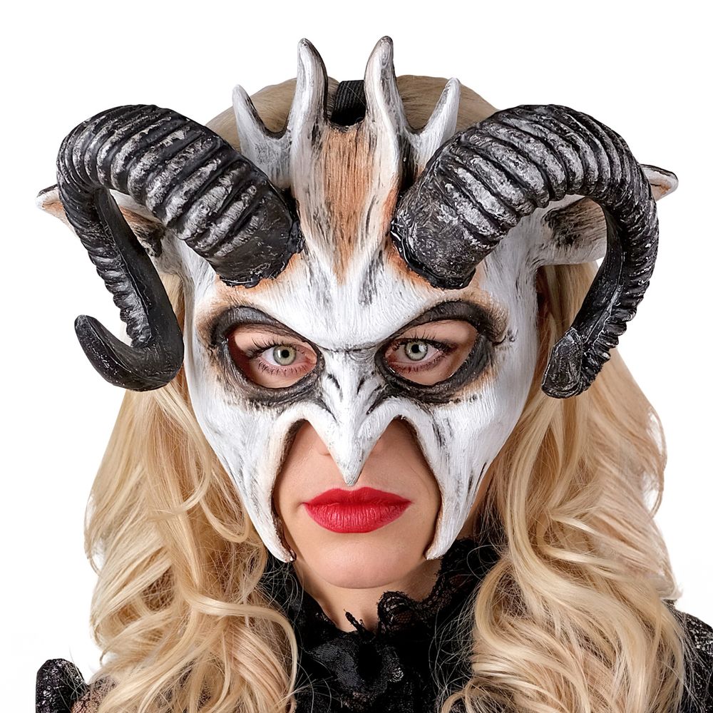 Maske Dæmon med Horn