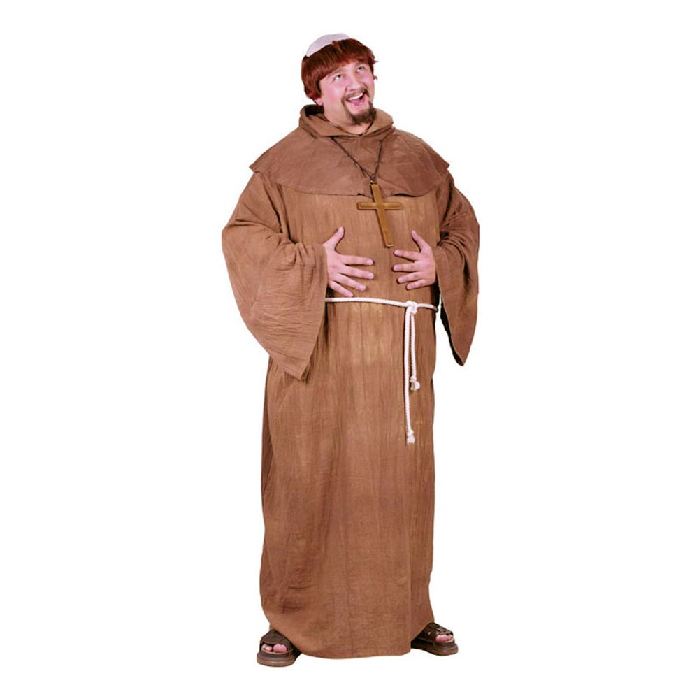 Middelalder Munk Plus-size Kostyme