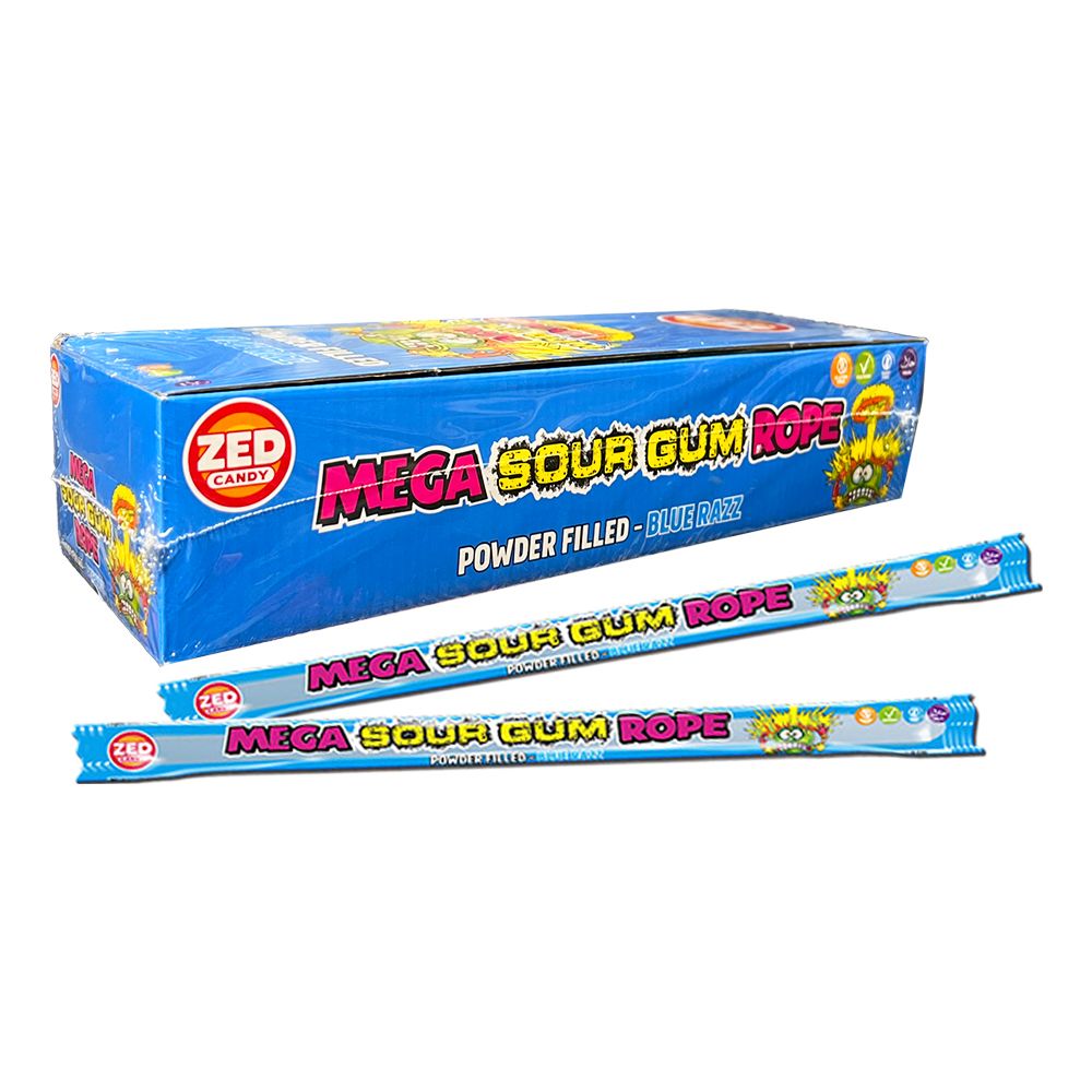 Mega Sour Gum Rope Storpack