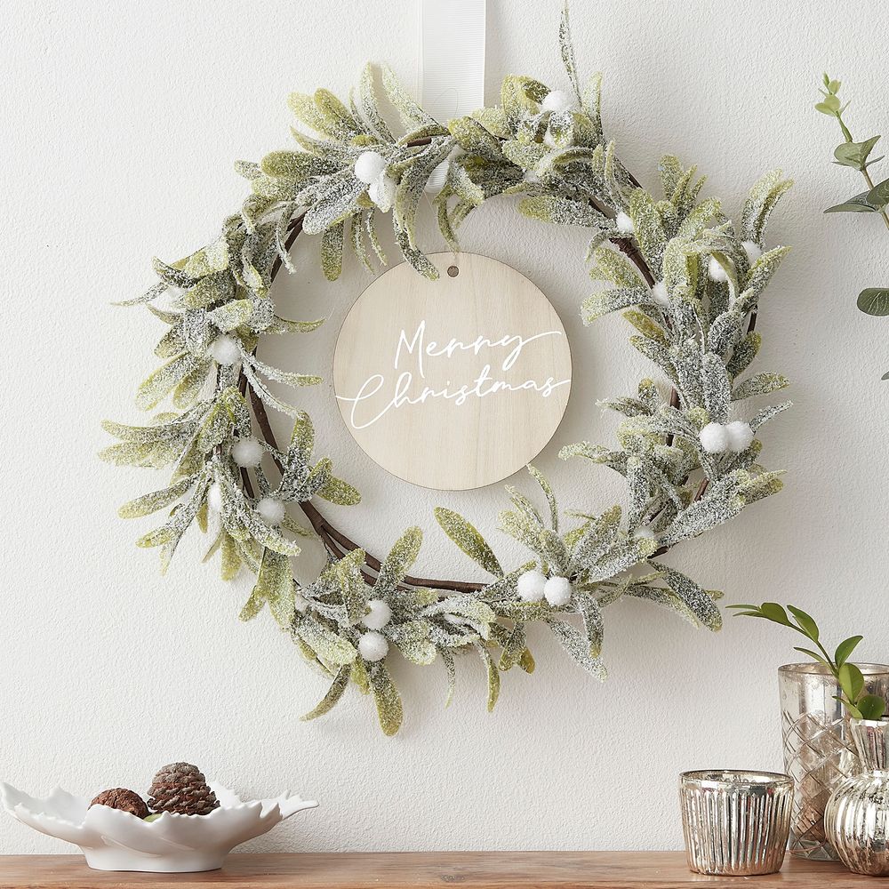 Merry Christmas Dörrkrans med Mistel