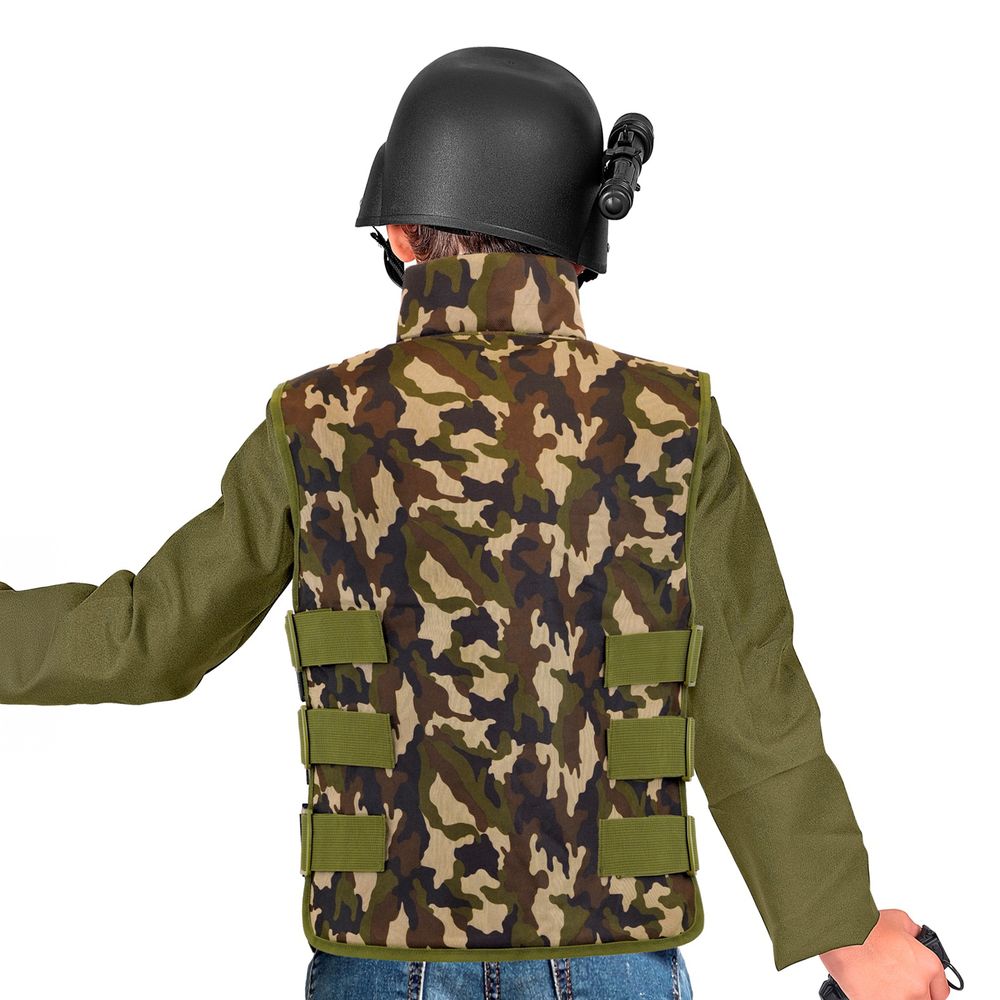 Militærvest med camouflage til børn