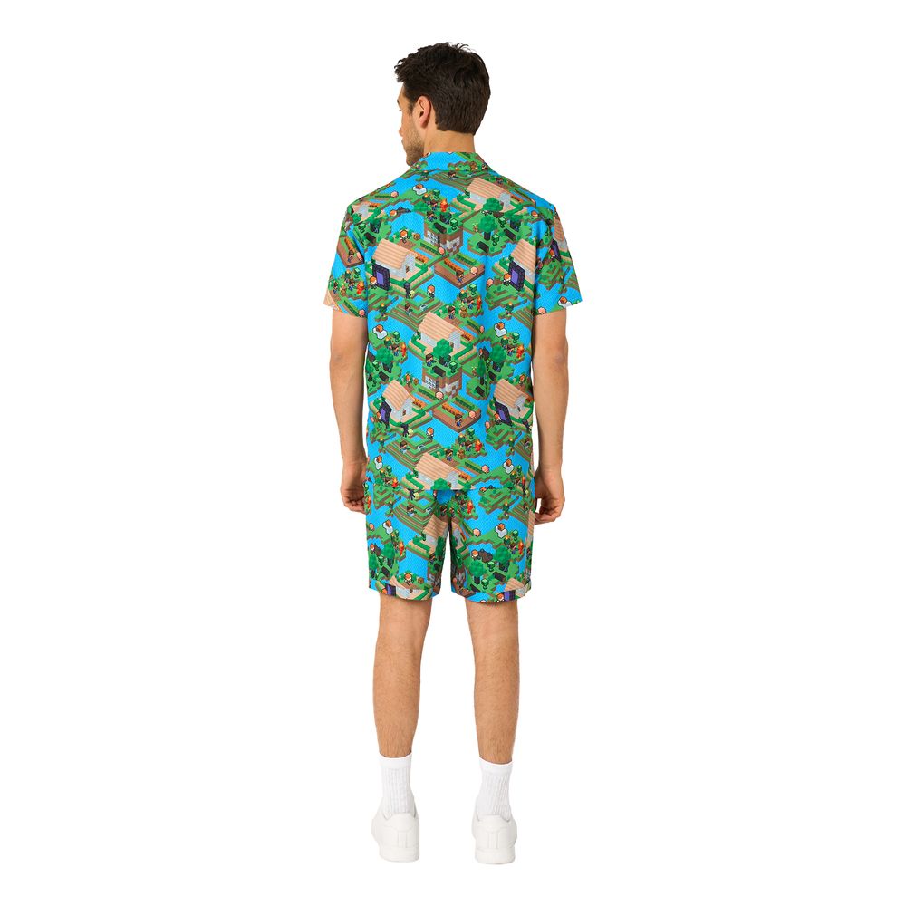 OppoSuits Minecraft Overworld Shorts Jakkesæt