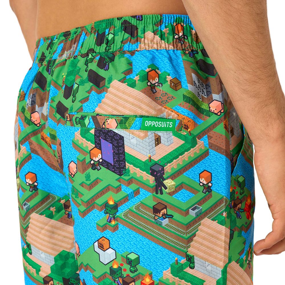 OppoSuits Minecraft Overworld Shorts Jakkesæt