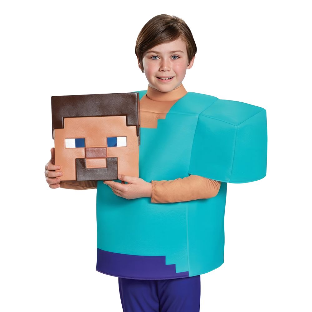 Minecraft Steve Deluxe Barn Kostyme