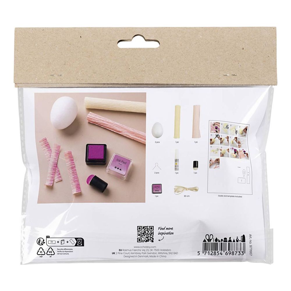 Mini DIY Kit Crepepapir Påskeæg