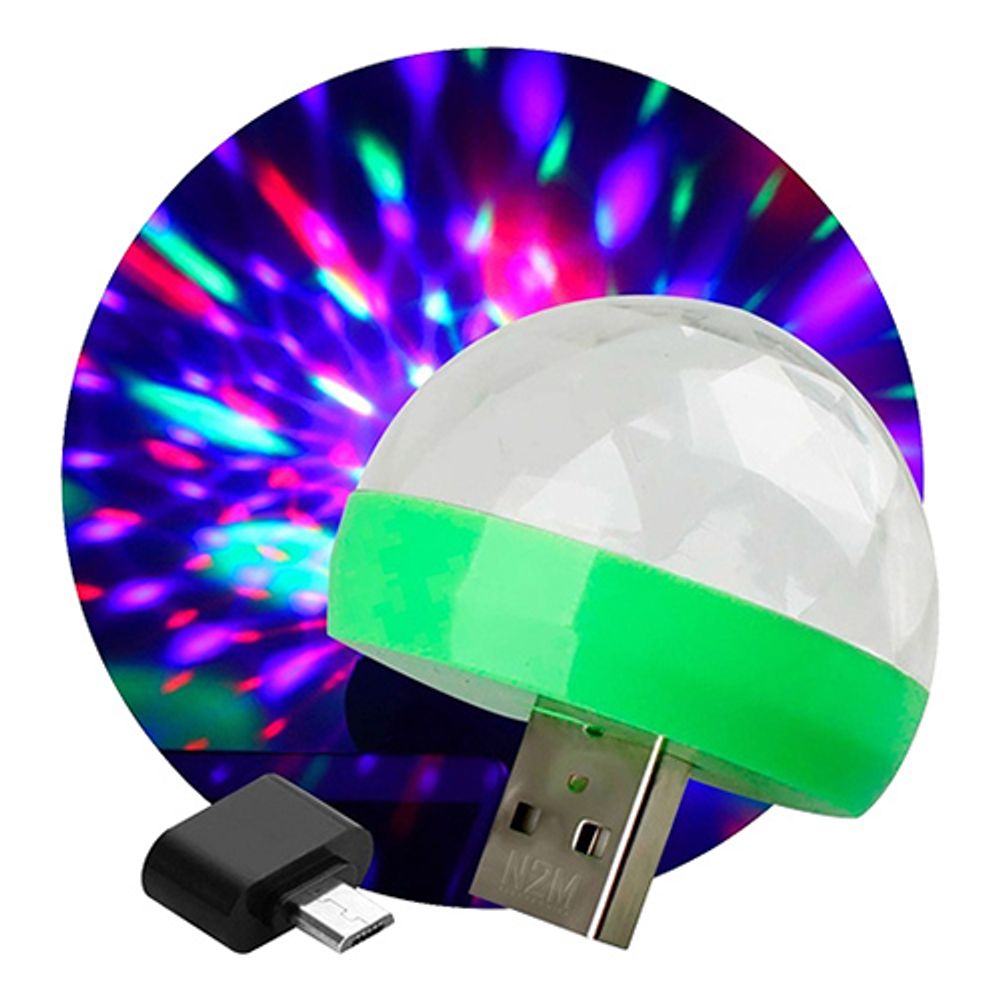Mini USB Diskolampe