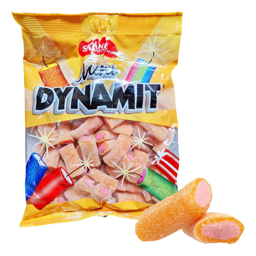 Minidynamit Kirpeä Persikka Suurpakkaus