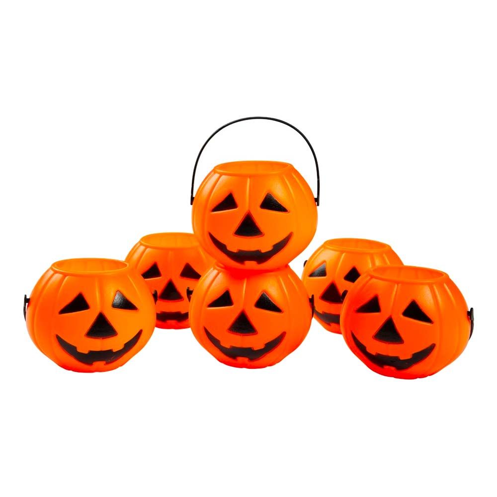 Minibøtter Halloweengresskar