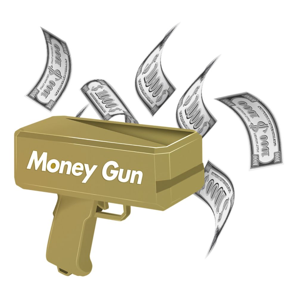 Money Gun med Sedlar
