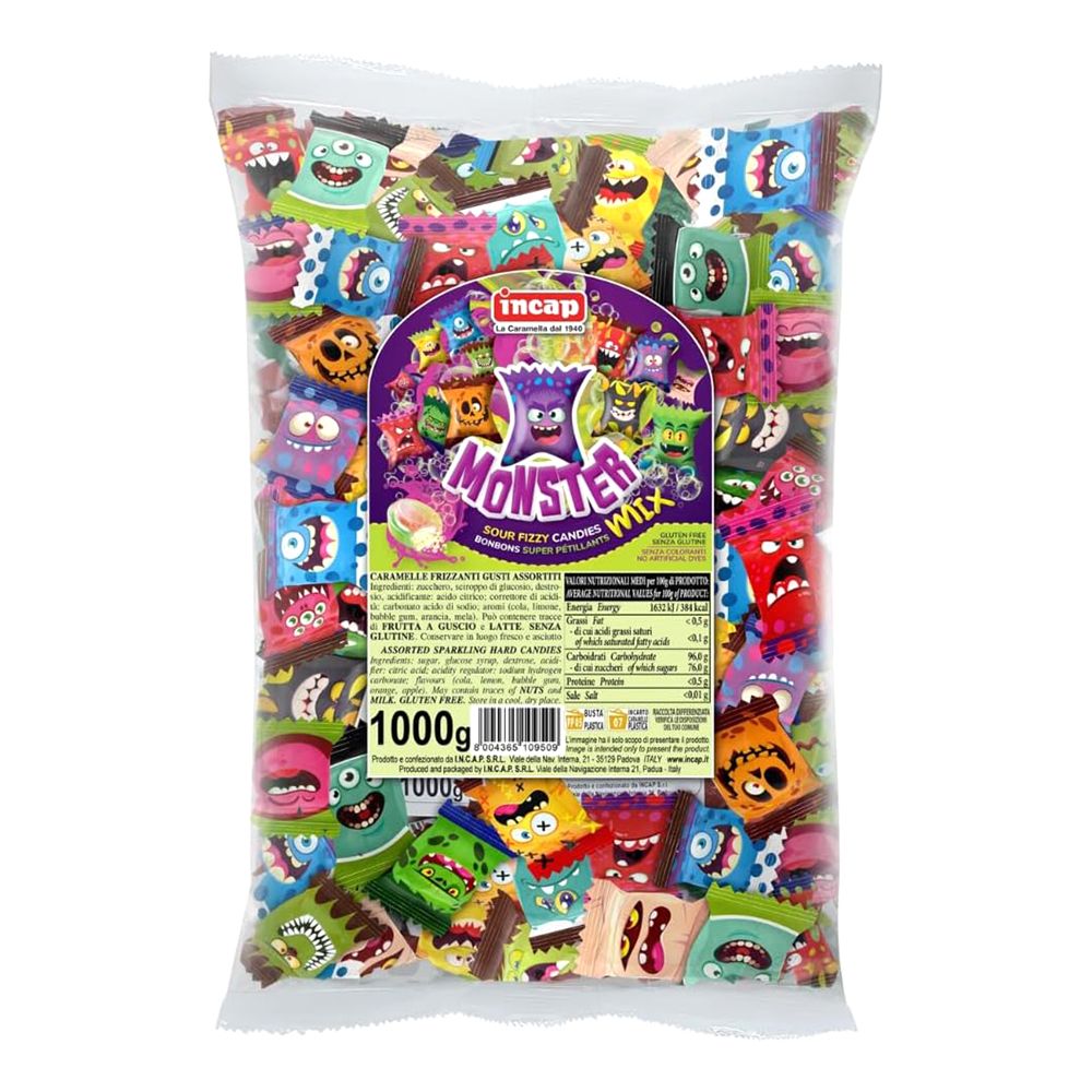 Monster Mix Sour Fizzy Candies Økonomipakke