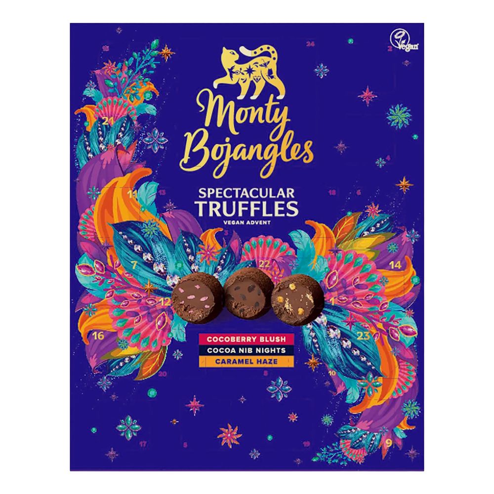 Monty Bojangles Joulukalenteri Suklaatryffelit Vegaaninen