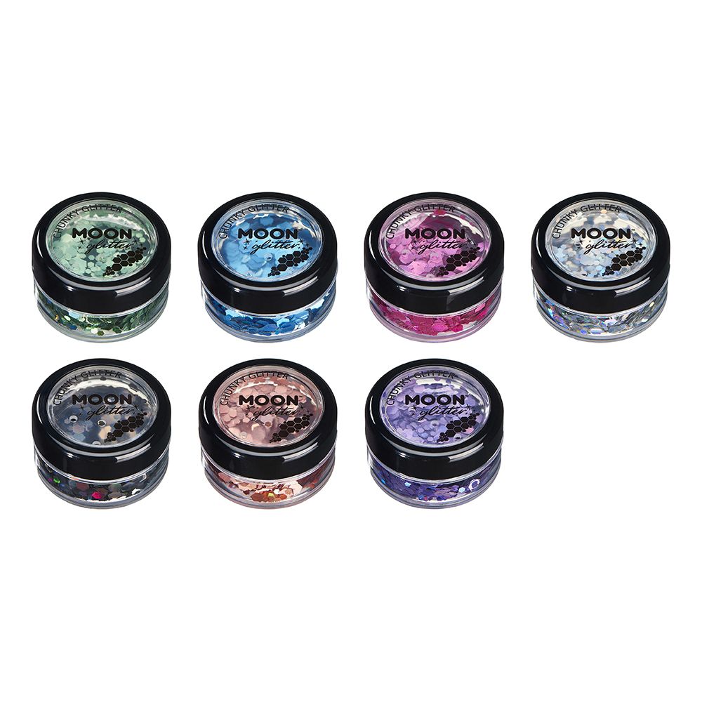 Moon Creations Holografisk Chunky Glitter
