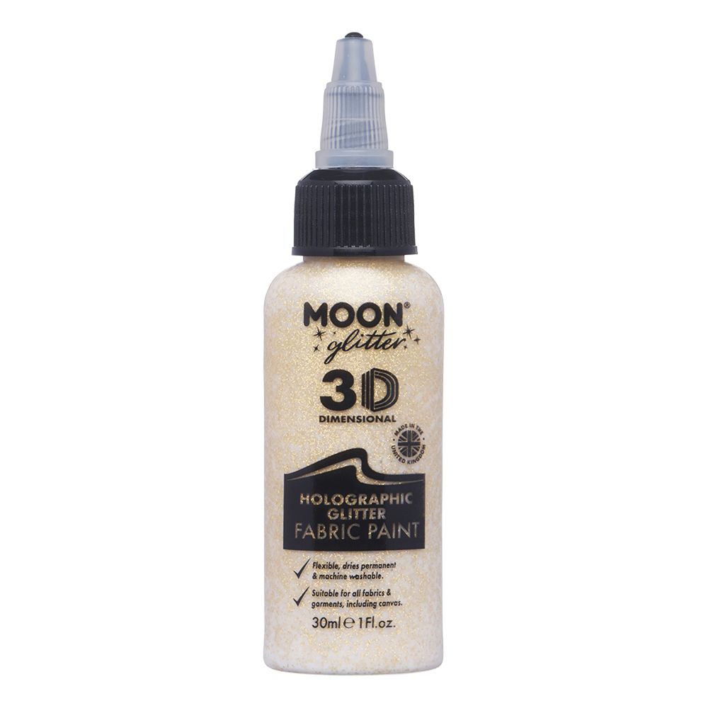 Moon Creations Holografisk Glitter Tekstilfarve