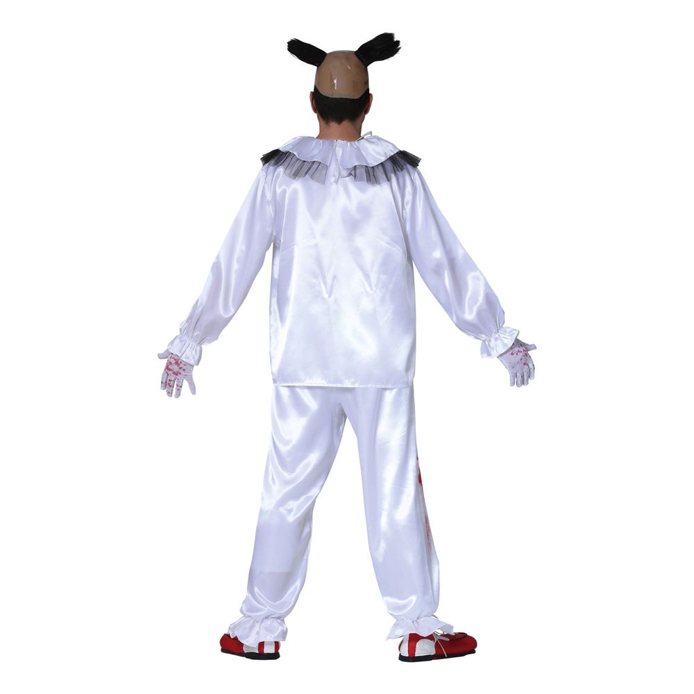 Mördarclown Vit Maskeraddräkt