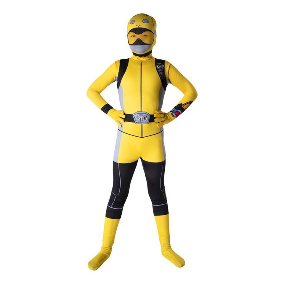 Morpher Power Gul Barn Maskeraddräkt