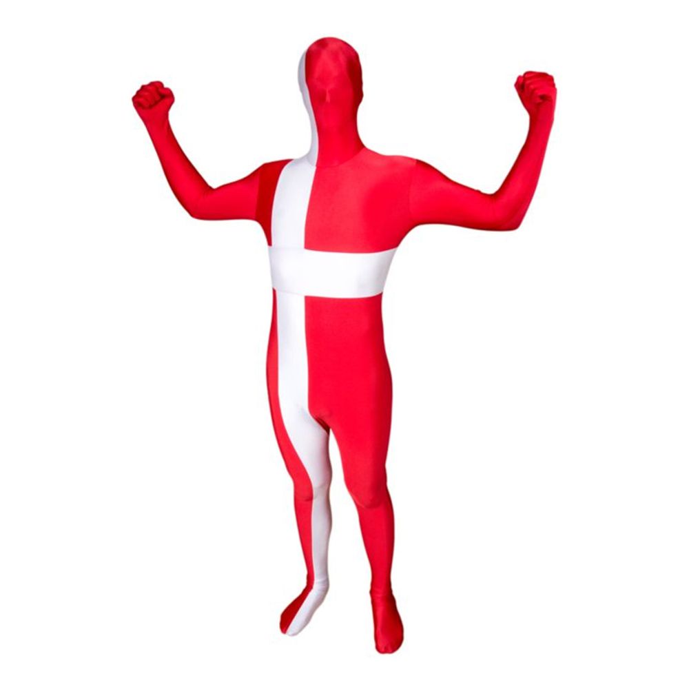 Morphsuit Dansk Flagg