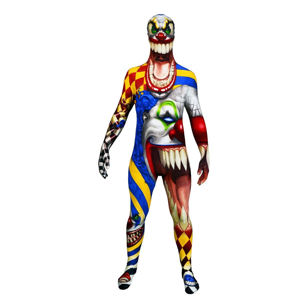 Morphsuit Scary Clown Naamiaisasu