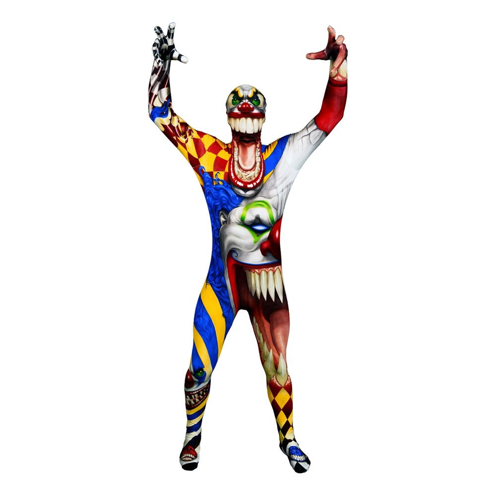 Morphsuit Scary Clown Naamiaisasu
