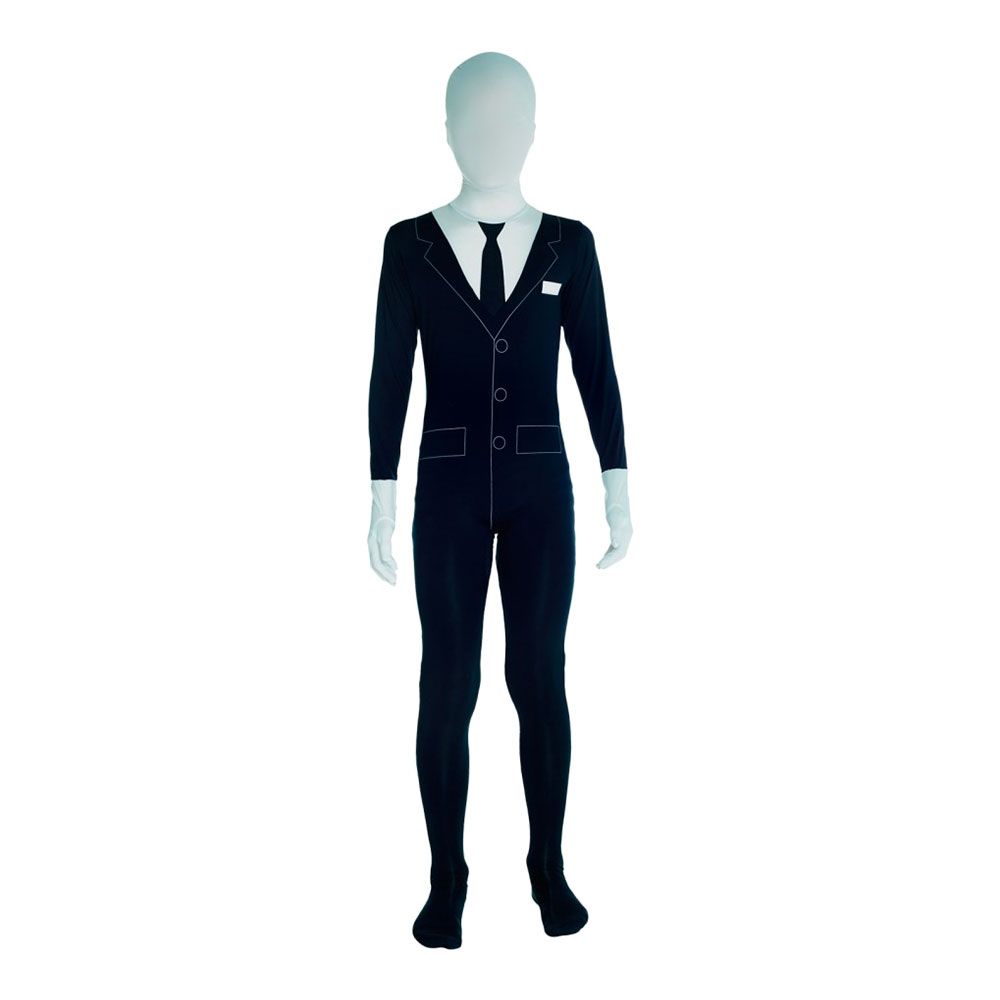 Morphsuit Slenderman Lasten Naamiaisasu