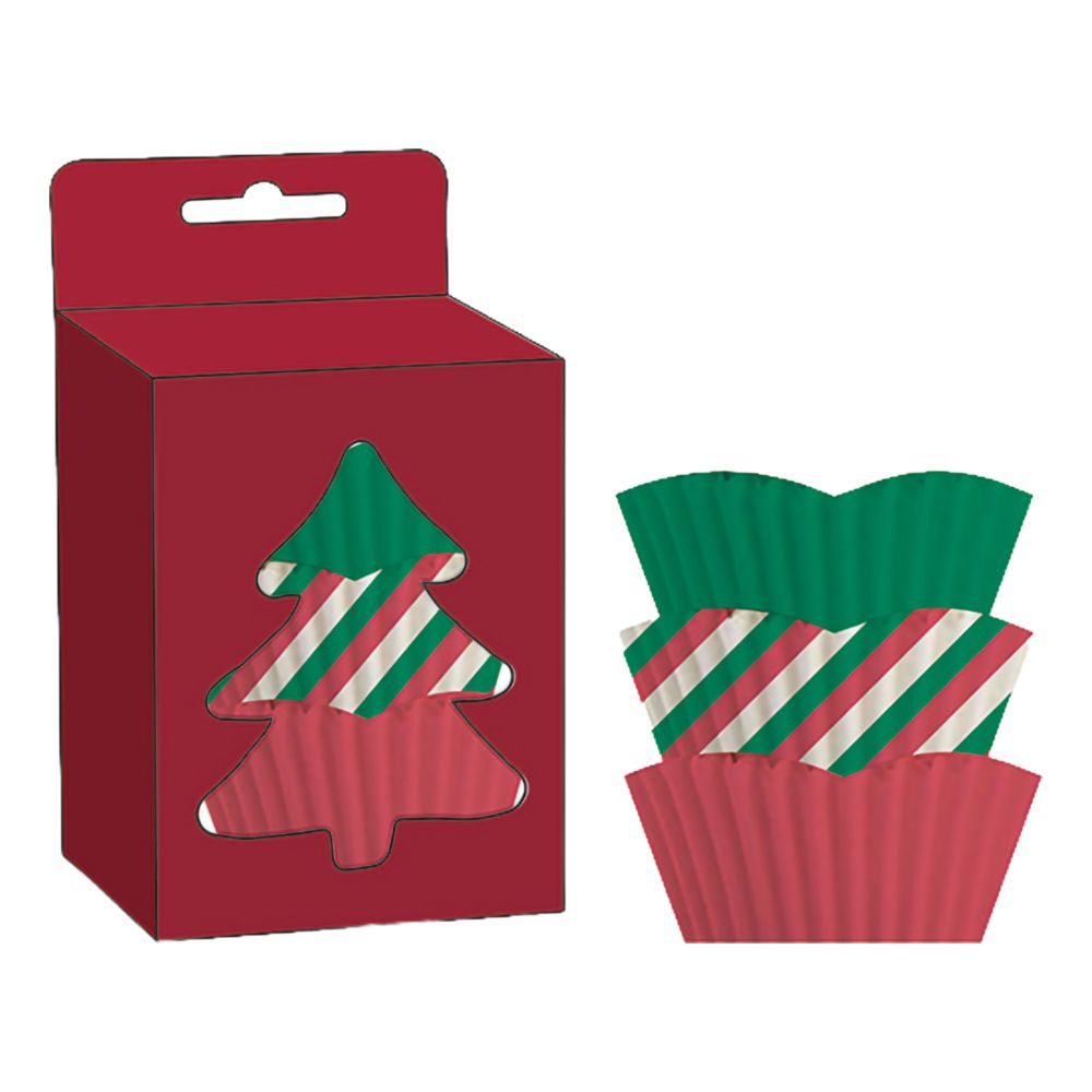 Muffinsformar Flerfärgade Jul