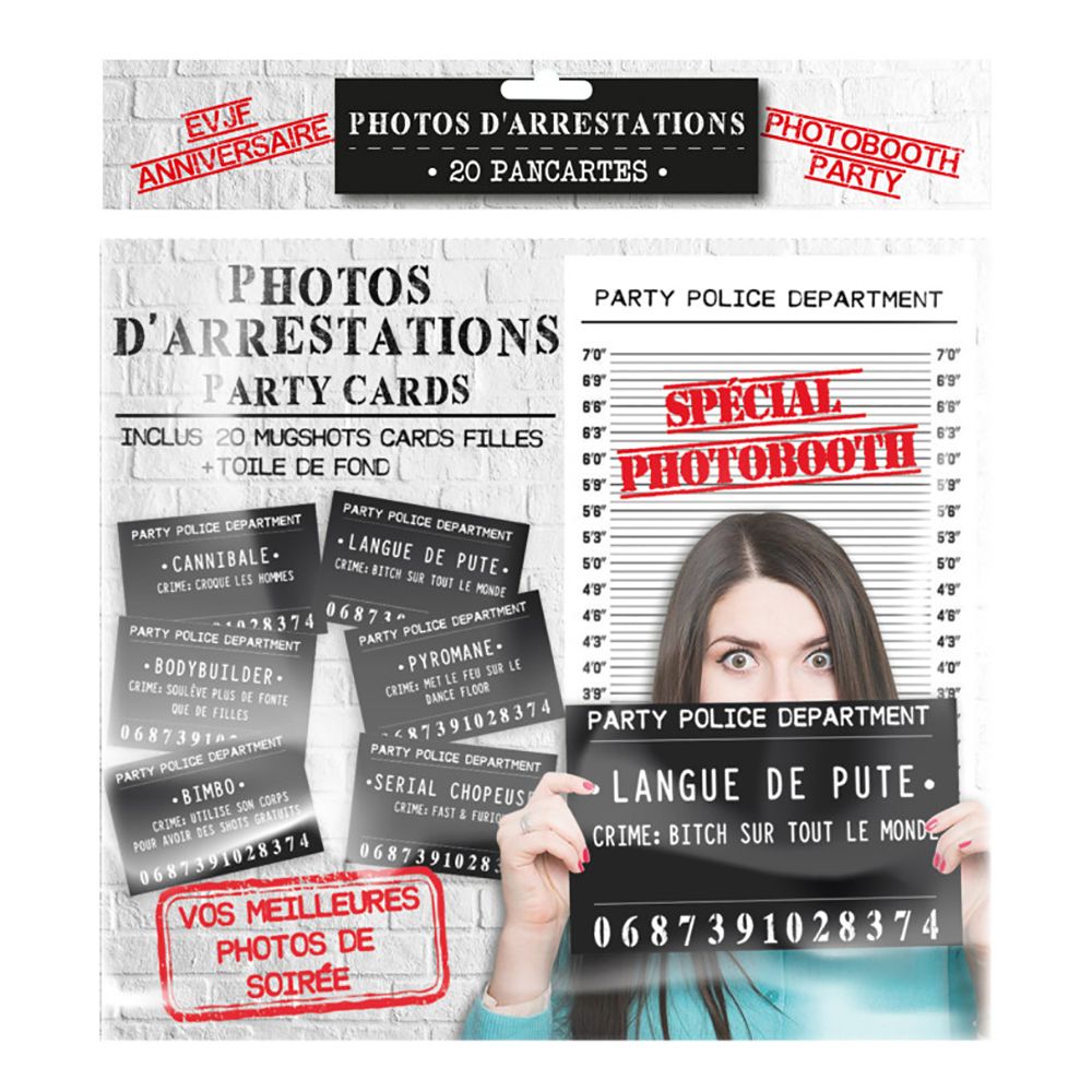 Mug Shot Party Fotoprops