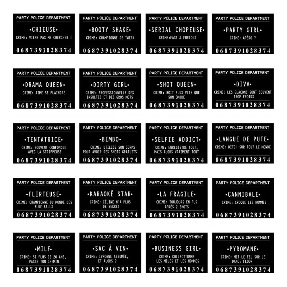 Mug Shot Party Fotoprops