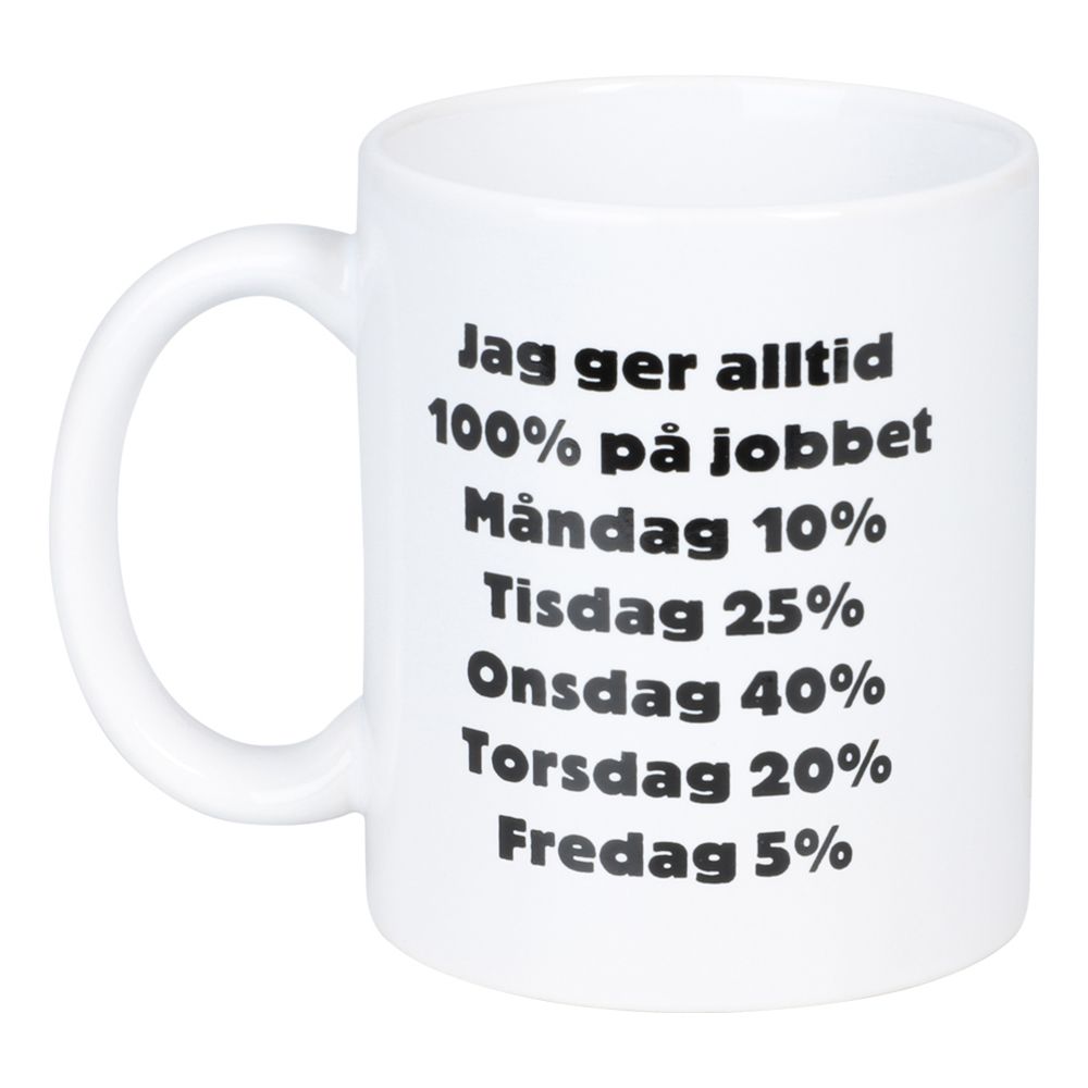 Mugg Jag Ger Alltid 100% På Jobbet