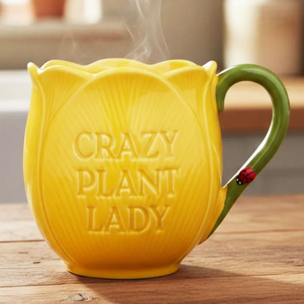 Mugg Tulpan Crazy Plant Lady