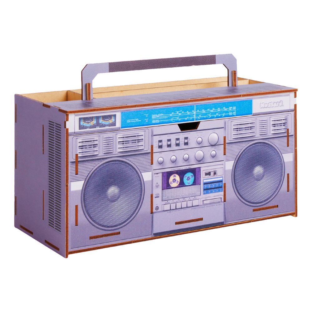 Mustard Boom Box Skrivebordsorganisator