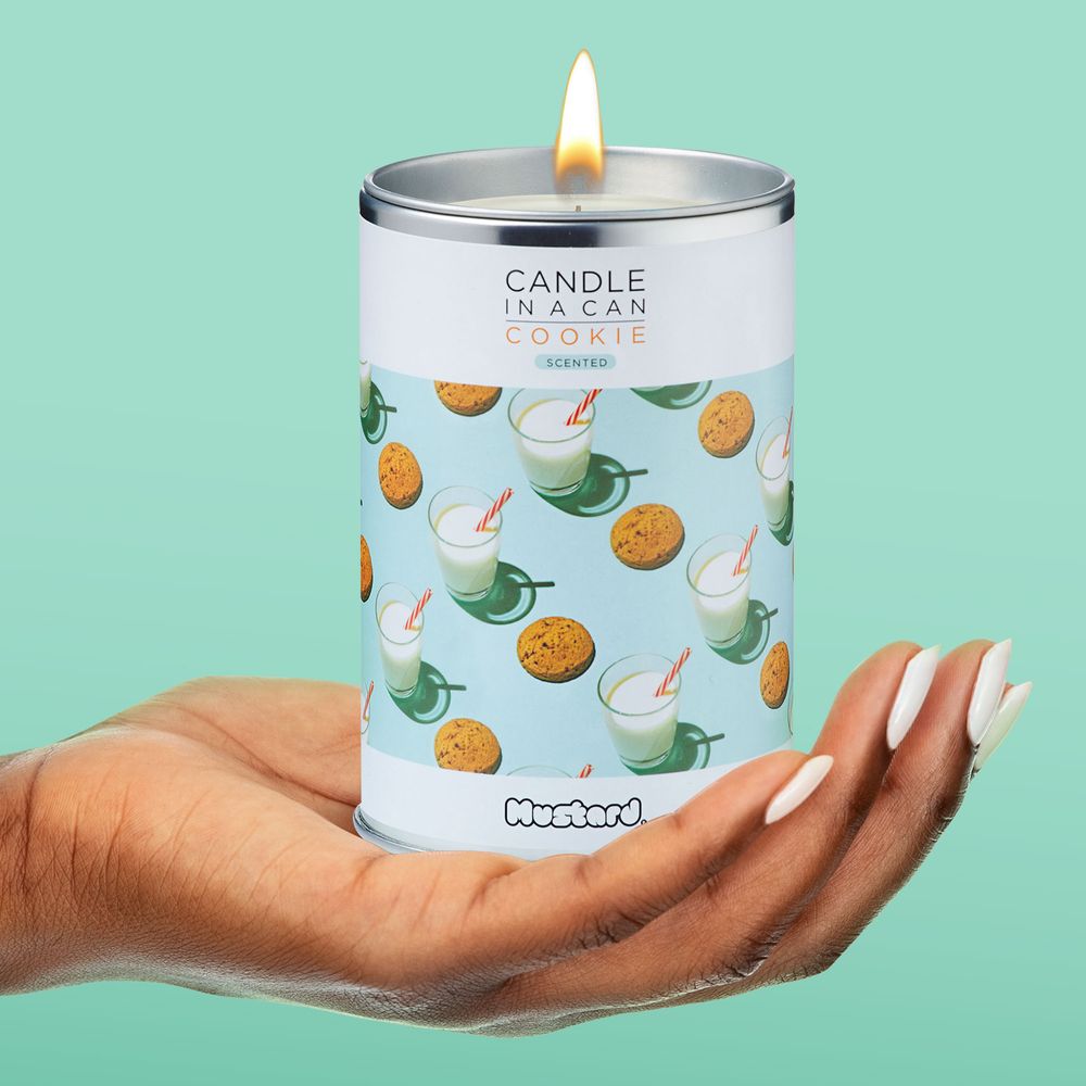 Mustard Candle In A Can Cookie