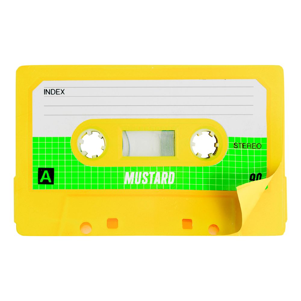 Mustard Kassette Sticky Notes