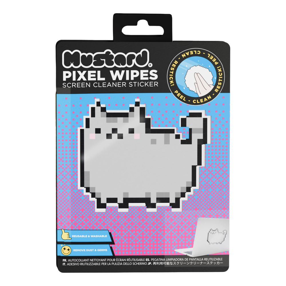 Mustard Cat Pixel Wipes Skærmrens