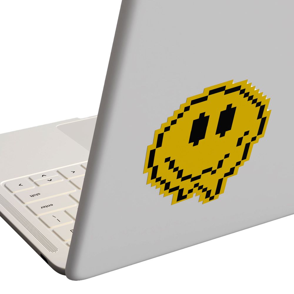 Mustard Happy Face Pixel Wipes Skærmrengøring