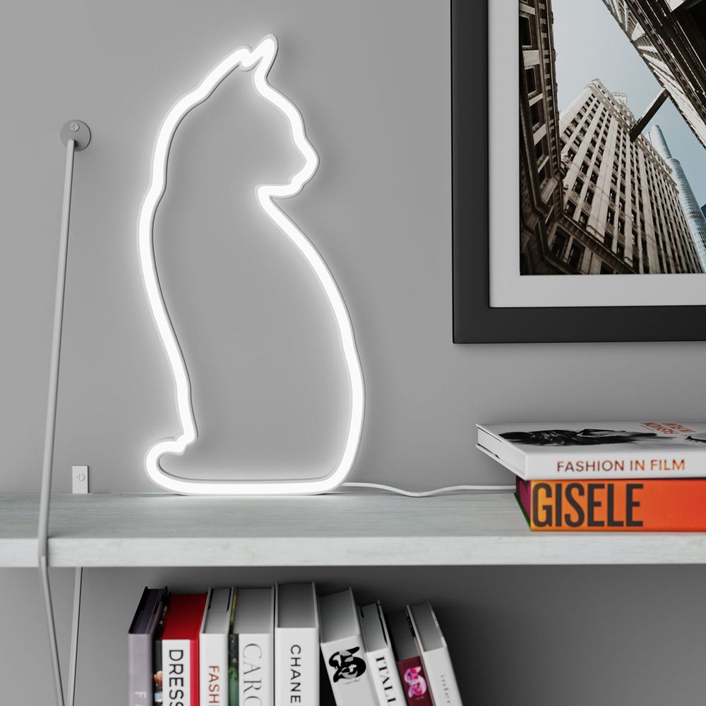 Mustard LED-lampe Kat Neon