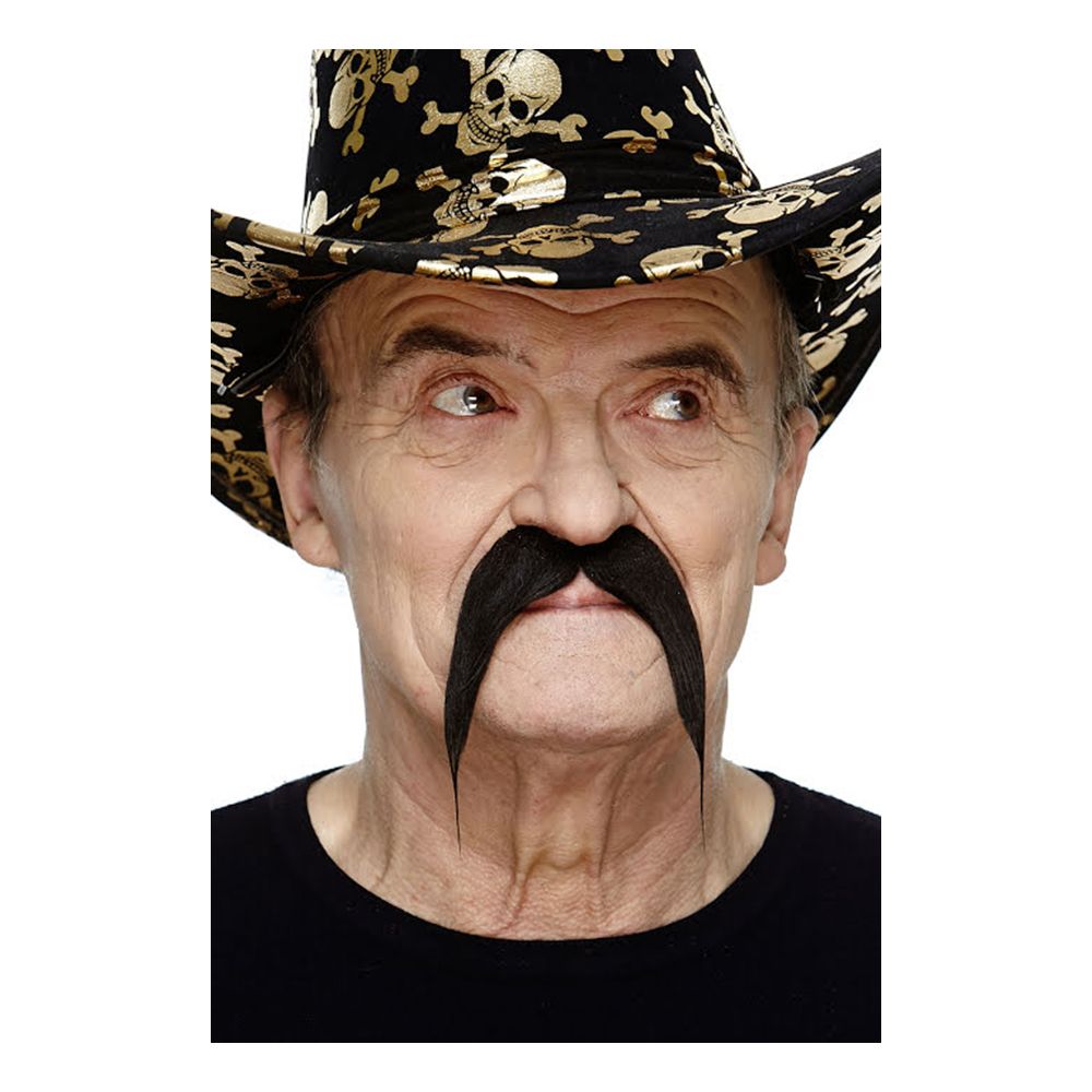 Bart Fu Manchu svart