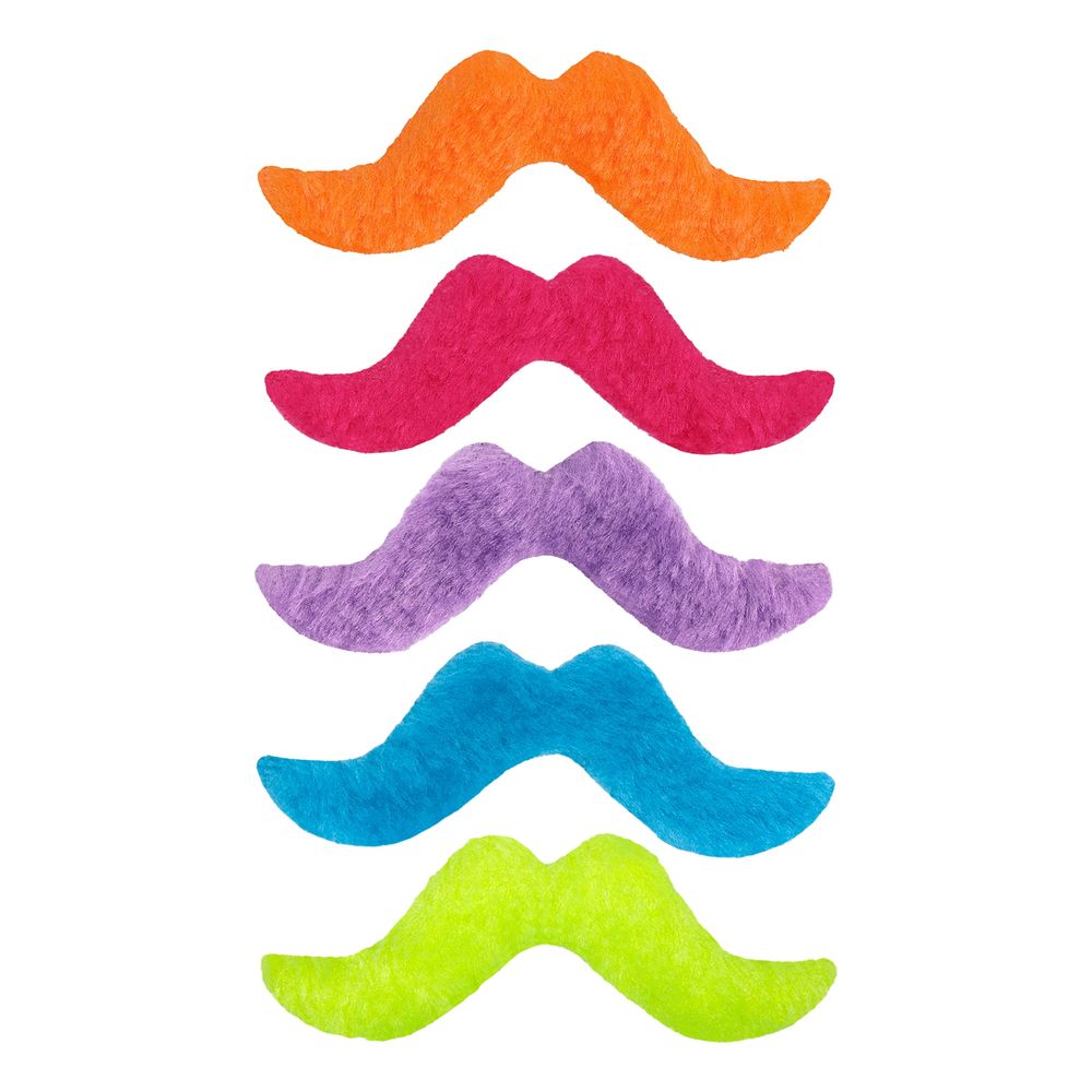 Moustacher Neonfarvede