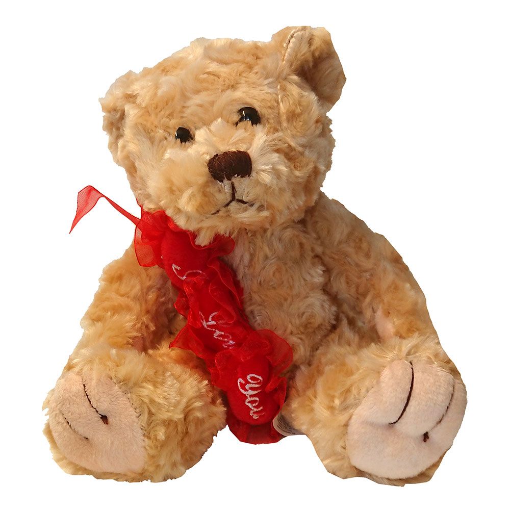 Kosebamse med Hjerter I Love You
