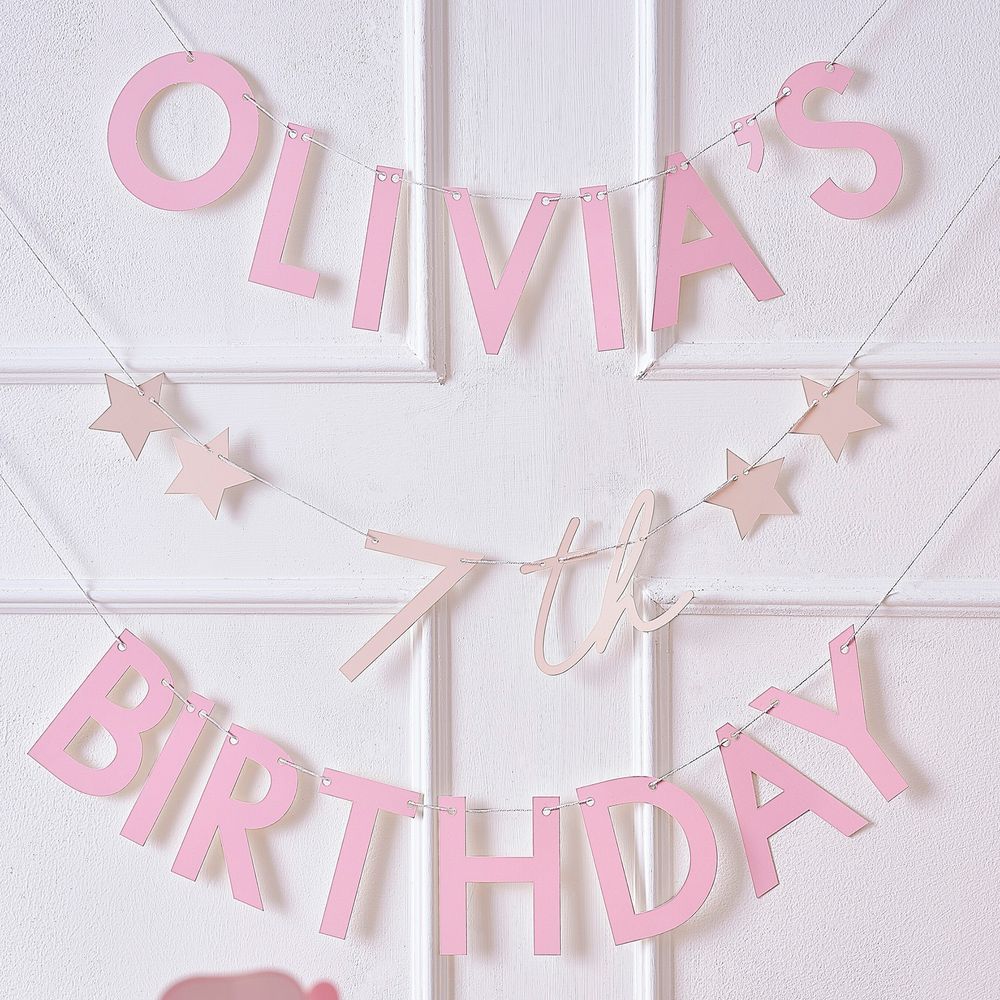 Namngirlang Birthday med Siffra Rosa
