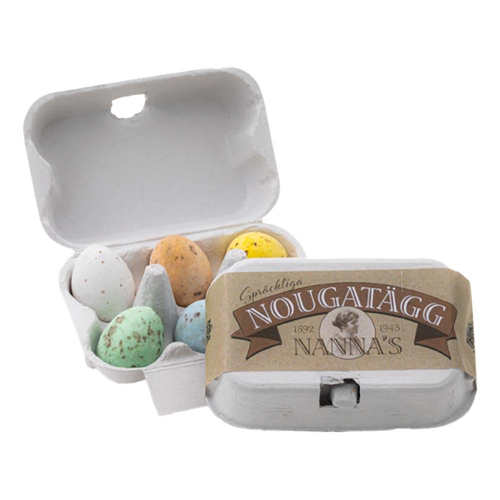 Nannas Spräckliga Nougatägg i Äggkartong