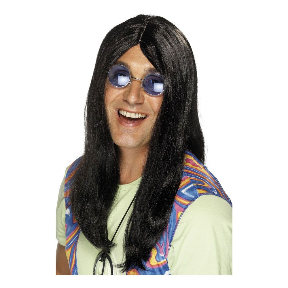 Neil Hippy Musta Peruukki