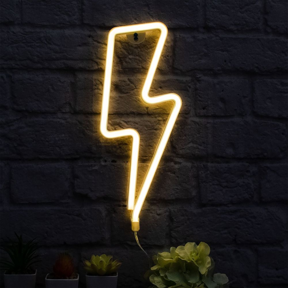 Neon Vegglampe Lyn