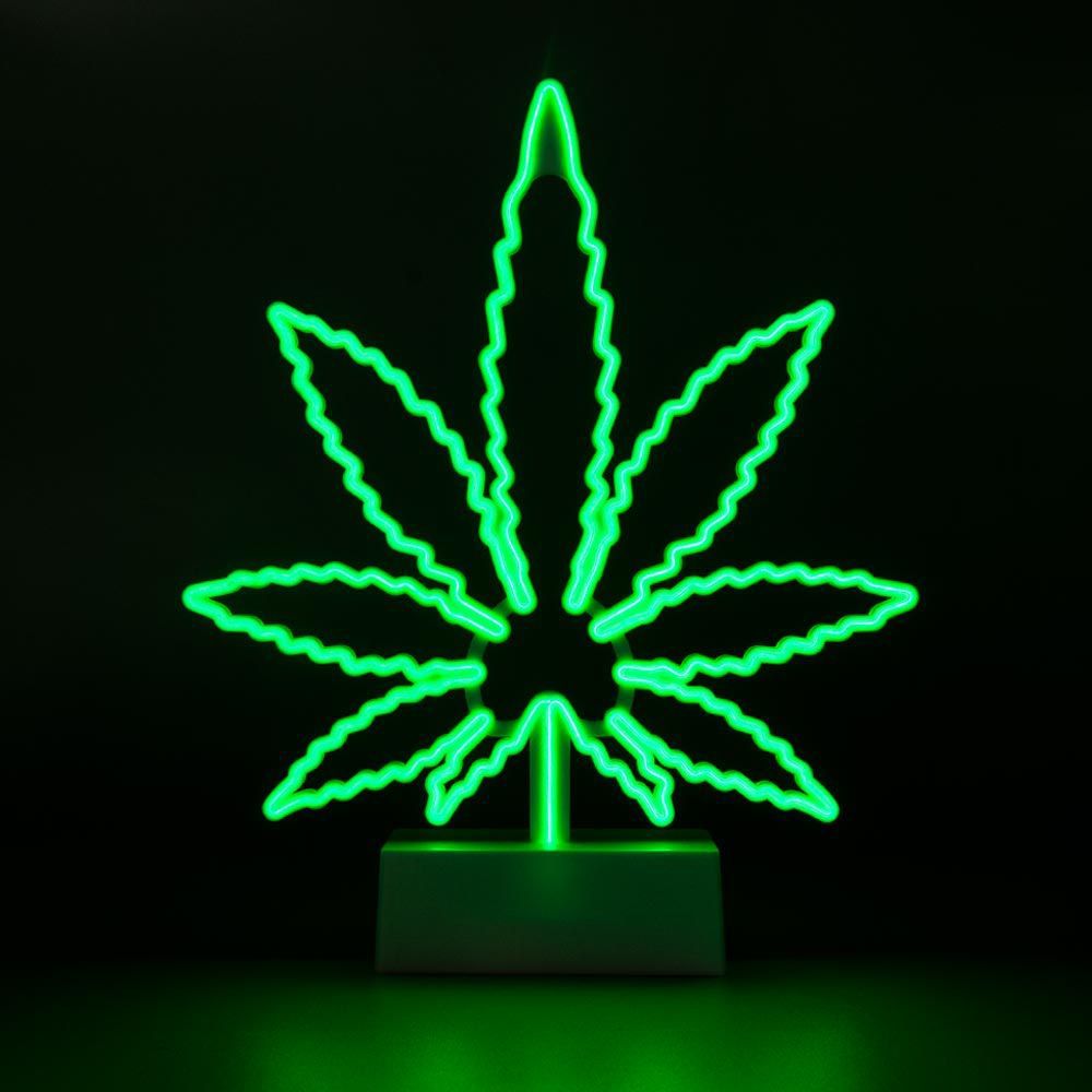 Neonlampe Hampblad