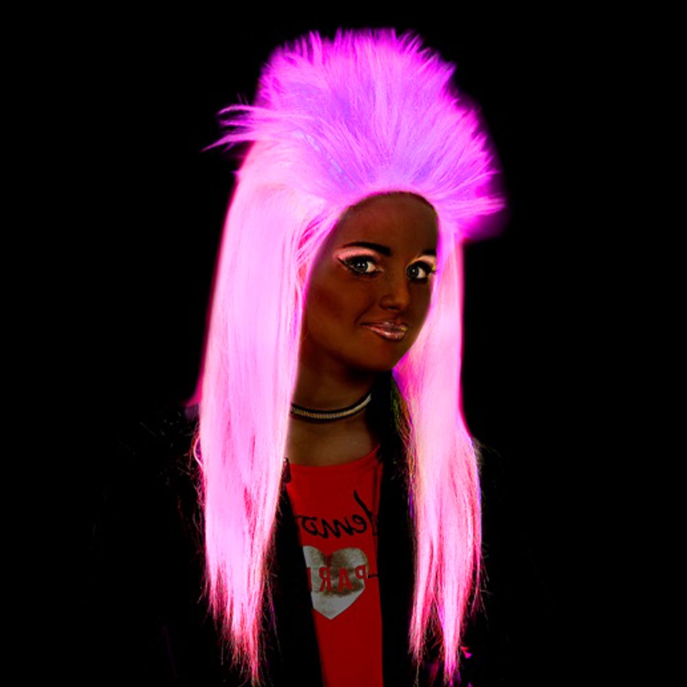 Neonrosa UV Punkperuk