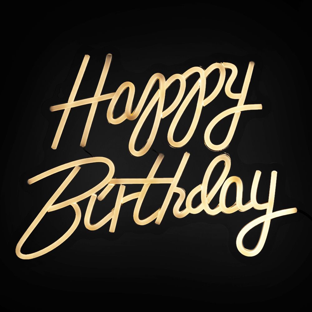 Neonkyltti Happy Birthday
