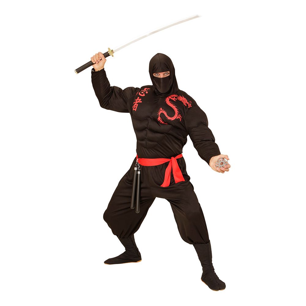 Ninja med Muskler Kostyme