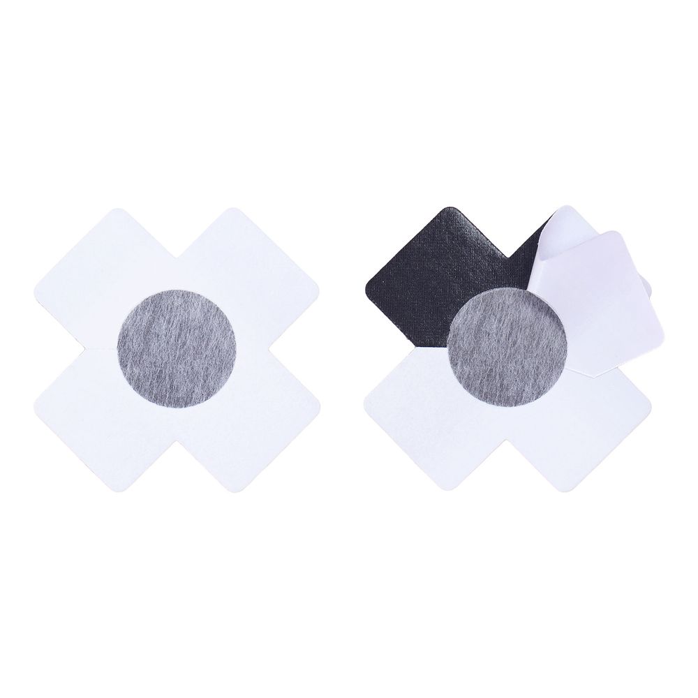 Nipple Covers Kors Sorte Glitter