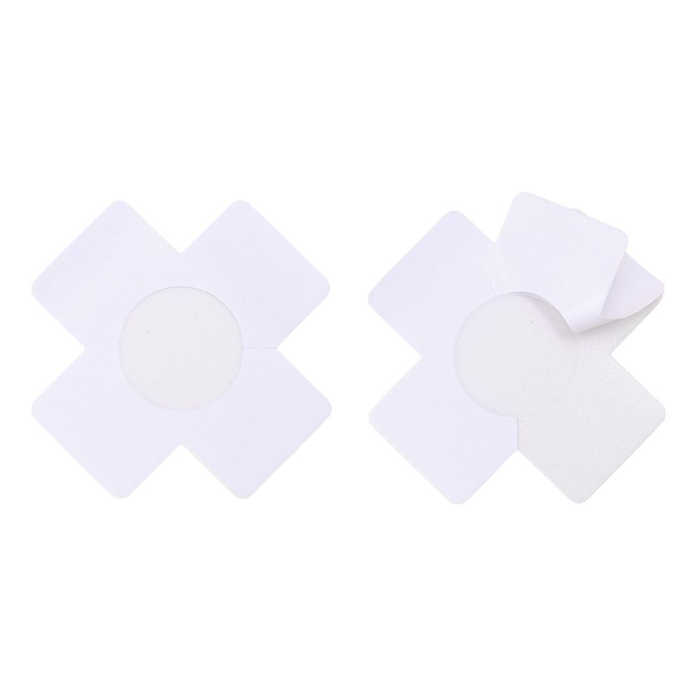 Nipple Covers Kors Hvid Glitter