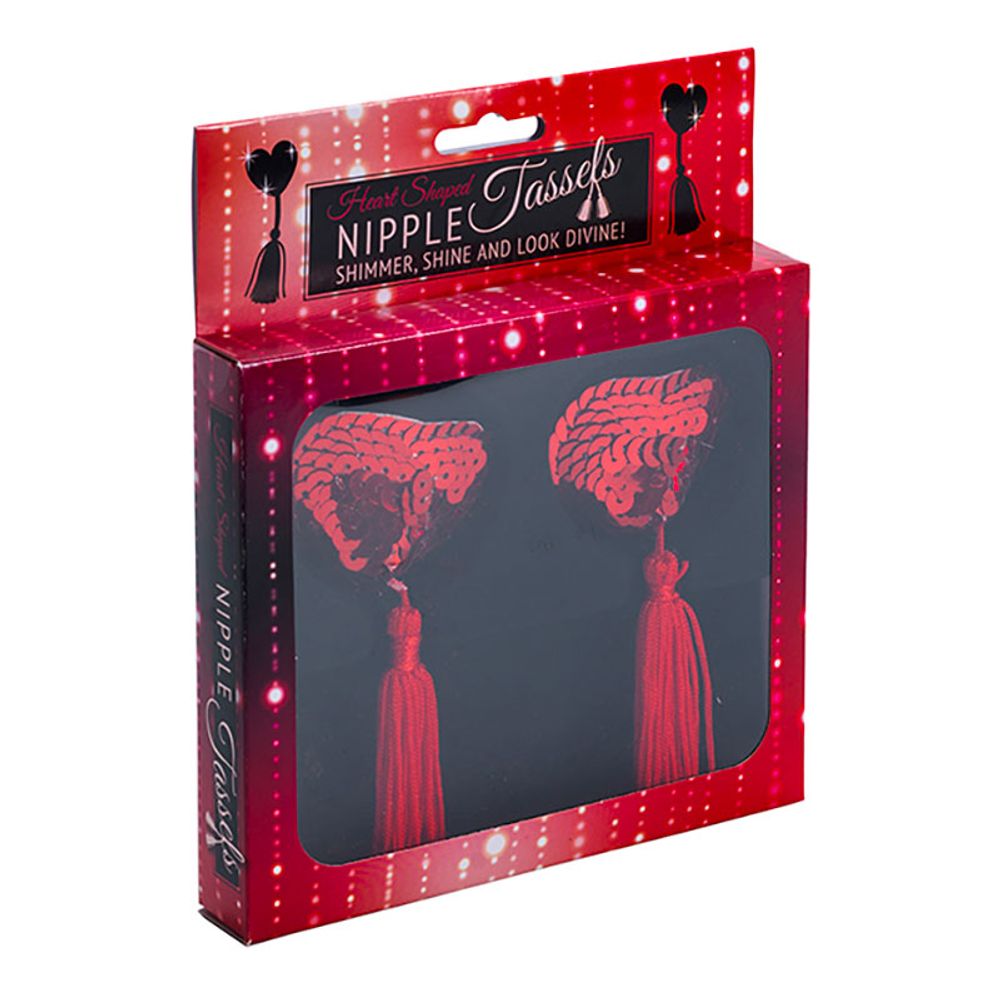 Nipple Tassels Røde Hjerter