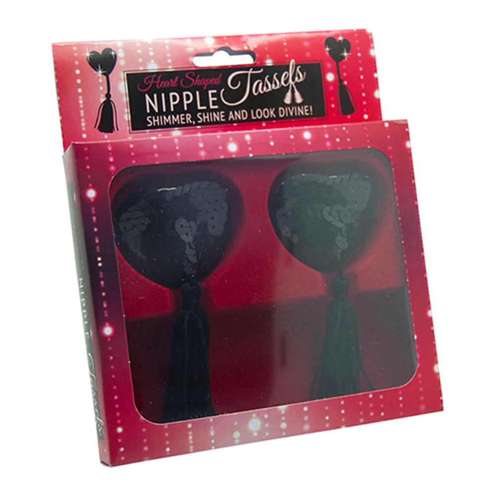 Nipple Dusker Svarte Hjerter